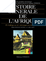 Ade Ajayi, J. F. (dir.), (1996). Histoire Général de l’Afrique. VI. L’Afrique au XIXe siècle vers les années 1880