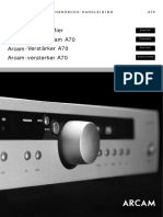 Arcam A70 Amplifier Amplificateur Arcam A70 Arcam-Verstärker A70 Arcam-Versterker A70