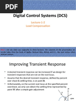 Digital Control Systems (DCS) : Lecture-1-2 Lead Compensation