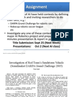 Investigation of Red Team's Sandstorm Vehicle (DARPA 2005 Semifinalist