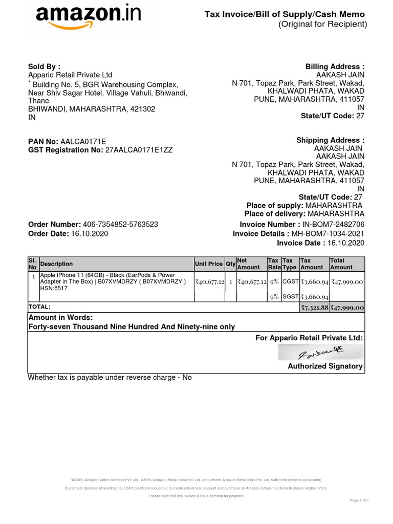Iphone 11 Invoice PDF PDF Invoice Government Finances