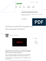 Northeast India Physiography and Physiographic Divisions