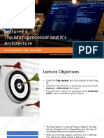 Lecture# 4 The Microprocessor and It's Architecture: Course Instructor: Engr. Linta Khalil