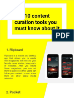 Top 10 Content Curation Tools You Must Know About It.