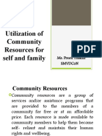 8utilization of Community Resources