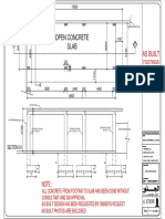 As Built: Open Concrete Slab