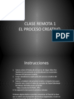 Presentacion El Proceso Creativo Clase Remota 1