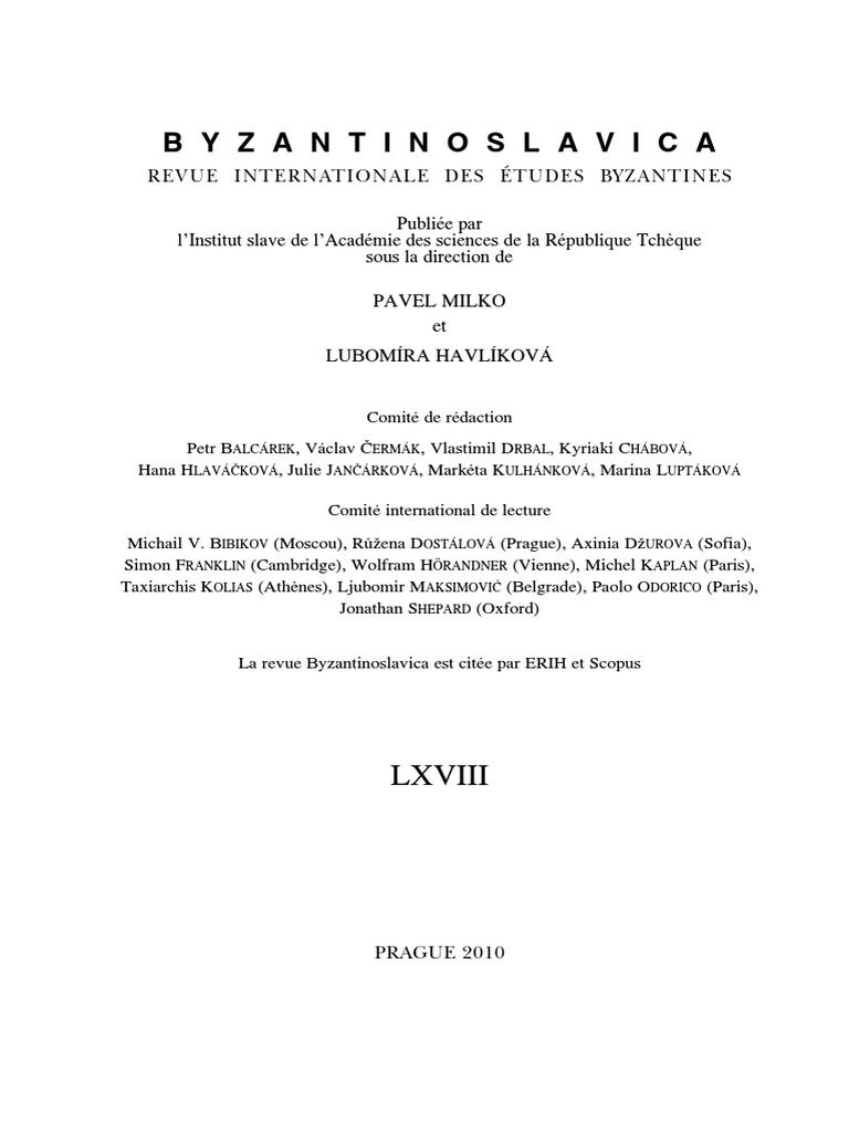 Byzslav 68 1 2 2010 Pdf Pdf