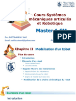 Chapitre II Systèmes Mécanique Articulés Et Robotique - Modélisation Dun Robot - Boutaani 2020 PDF
