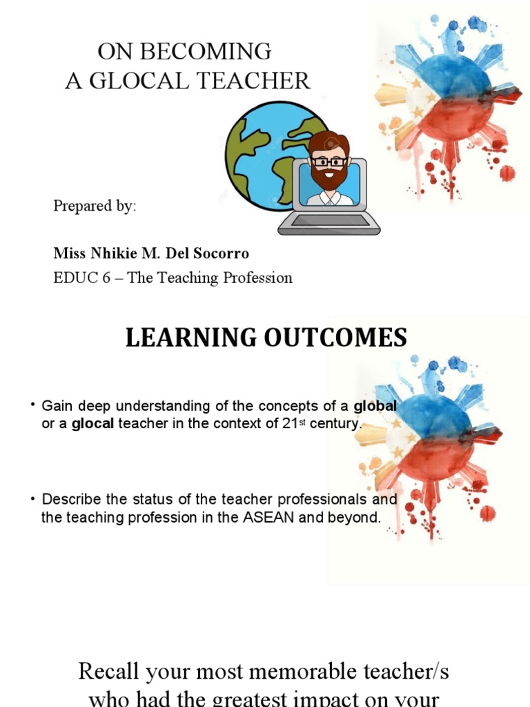 Becoming a Glocal Teacher | PDF | Teachers | Competence (Human Resources)