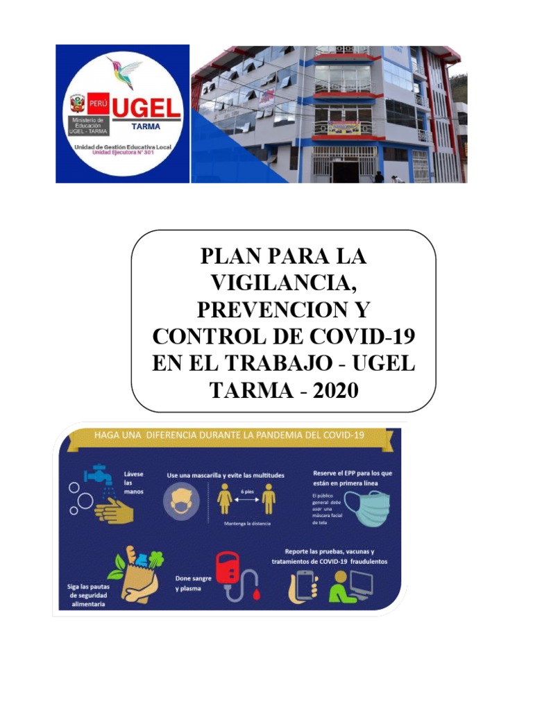 Plan de Control COVID-19 en UGEL Tarma | PDF | Ciencias de la Salud ...