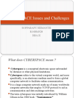 CYBER SPACE:Issues and Challenges: Sopparapu Hemanth R16BM528 Bba H