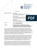 DHS Secretary Chad Wolf DACA Memorandum