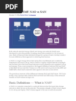 Storage - NAS Vs SAN