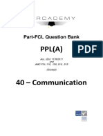 PPL (A) : Part-FCL Question Bank