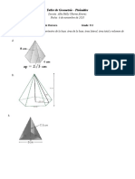 Taller de Geometría - Piramides - Grado 9°