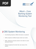 Imonit - Core Banking System Monitoring Tool