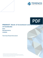 PRODUCT-Bank of Investment and Development of Cambodia: Test Case Result Document