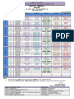 MANIT Bhopal Timetable Group A&B