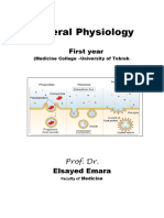 General Physiology: First Year