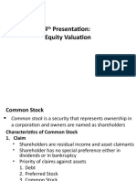 4th Presentation On Stock Valuation Modified