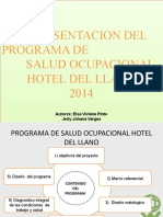 Diseño e implementación de un programa de salud ocupacional para el Hotel del Llano