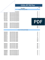 Cool-Fit Pe Plus: Size Part Number Description