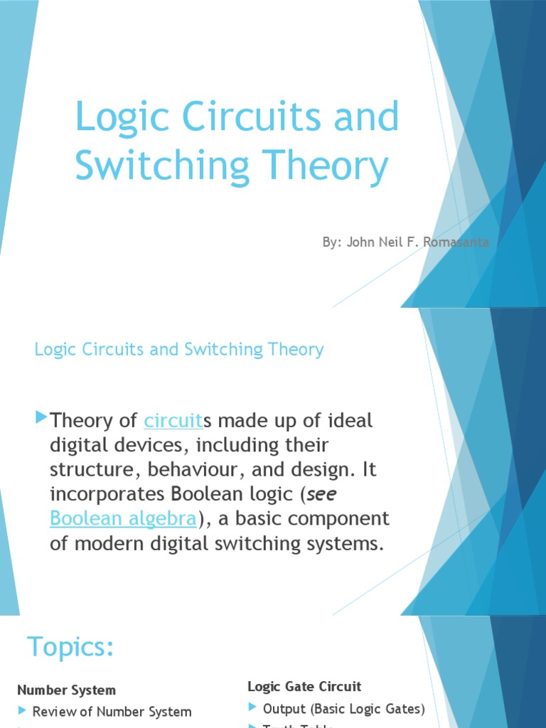 Logic Circuits and Switching Theory Guide | PDF | Logic Gate | Boolean ...