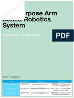 MARS Multipurpose Arm Based Robotics System Fighting COVID-19