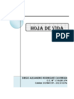 Hoja de Vida DIEGO ALEJANDRO RODRIGUEZ CAVIRRIAN PDF