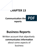 LECTURE 13 Report Writing