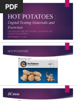 Hot Potatoes:: Digital Testing Materials and Exercises