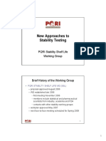 New Approaches To Stability Testing: PQRI Stability Shelf Life Working Group