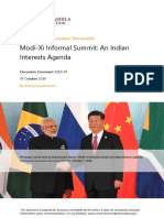 Modi-Xi Informal Summit: An Indian Interests Agenda: Takshashila Discussion Document