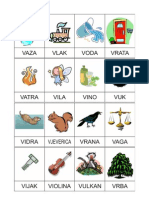 Slovo V - Trodjelne Kartice