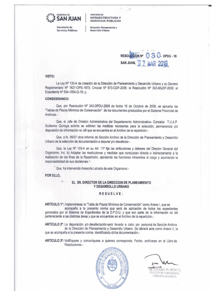 Resolucion 030 DPDU 2019 | PDF