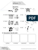 Vocabulary 1: Look, Read and Circle The Picture