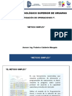 "Investigación de Operaciones I" Simplexide0