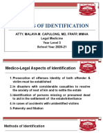 Methods of Identification