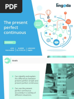 The Present Perfect Continuous: Grammar