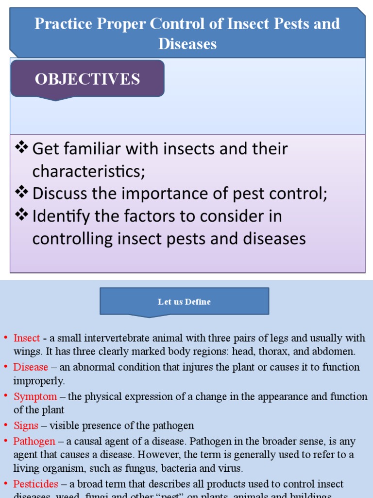 Control of Insect Pest and Diseases PDF