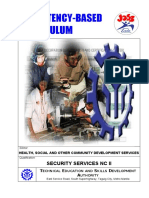 Competency-Based Curriculum for Security Services NC II