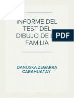 Informe Psicológico Del Test de La Familia