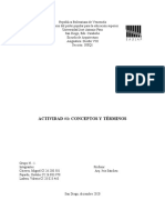Glosario de Términos - Grupo N°1 308Q1 Diseño VIII