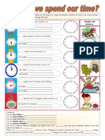 How do we spend our time - vocabulary + simple present