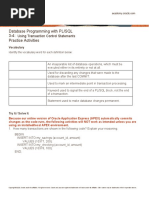 Database Programming With PL/SQL 3-4: Practice Activities: Using Transaction Control Statements