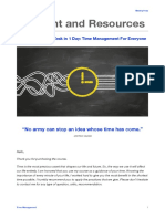 Time Management - Course Draft and Resources PDF
