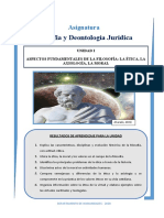 Filosofía y Deontología Jurídica: Asignatura