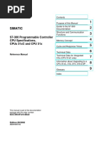 1 2 3 4 5 6 7 8 9 Simatic: S7-300 Programmable Controller Cpu Specifications, Cpus 31Xc and Cpu 31X