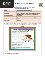 Planificacion de Ingles de Tercero de Bachillerat Del 30 Al 4 de Diciembre